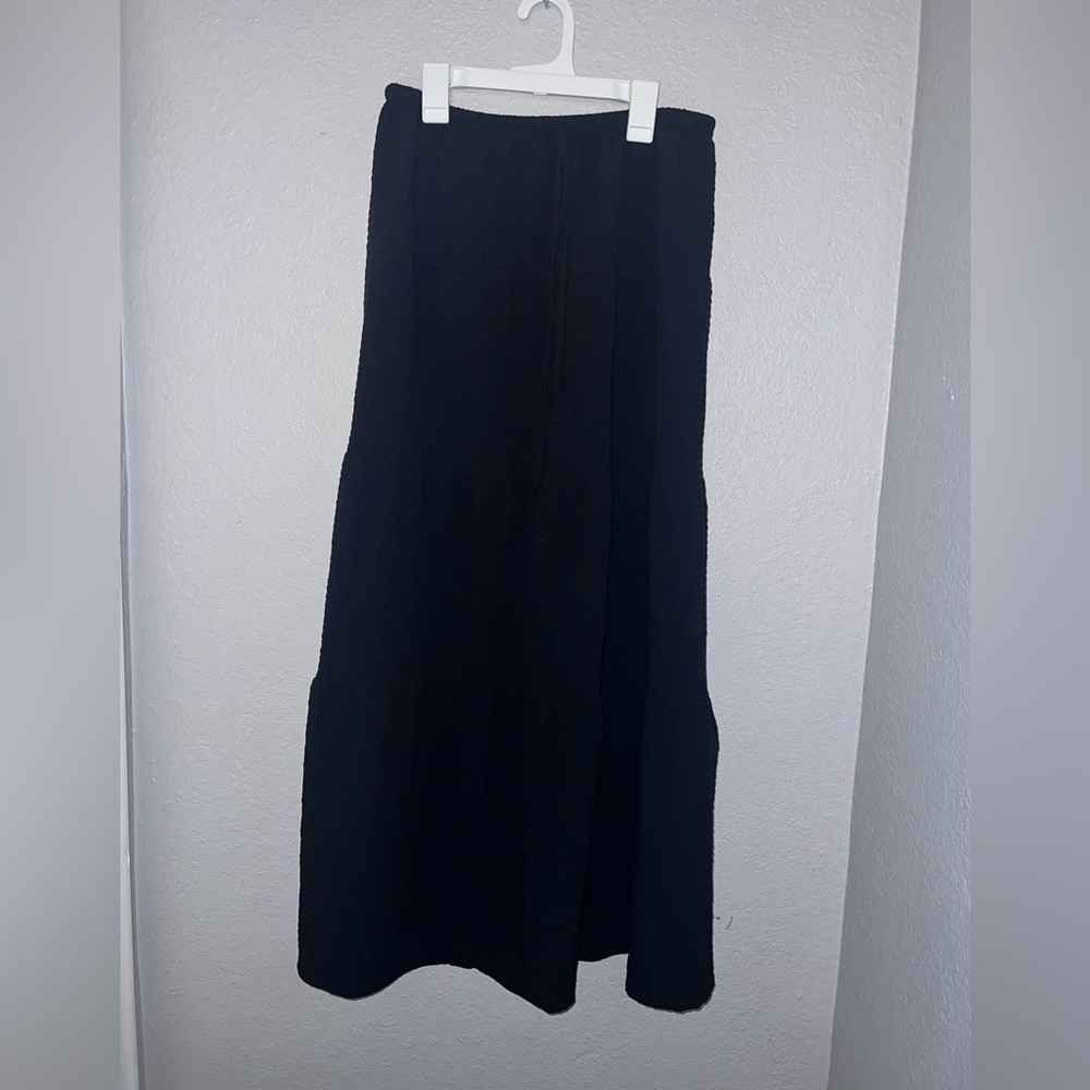 Esmee Women Black A-Line Maxi Skirt